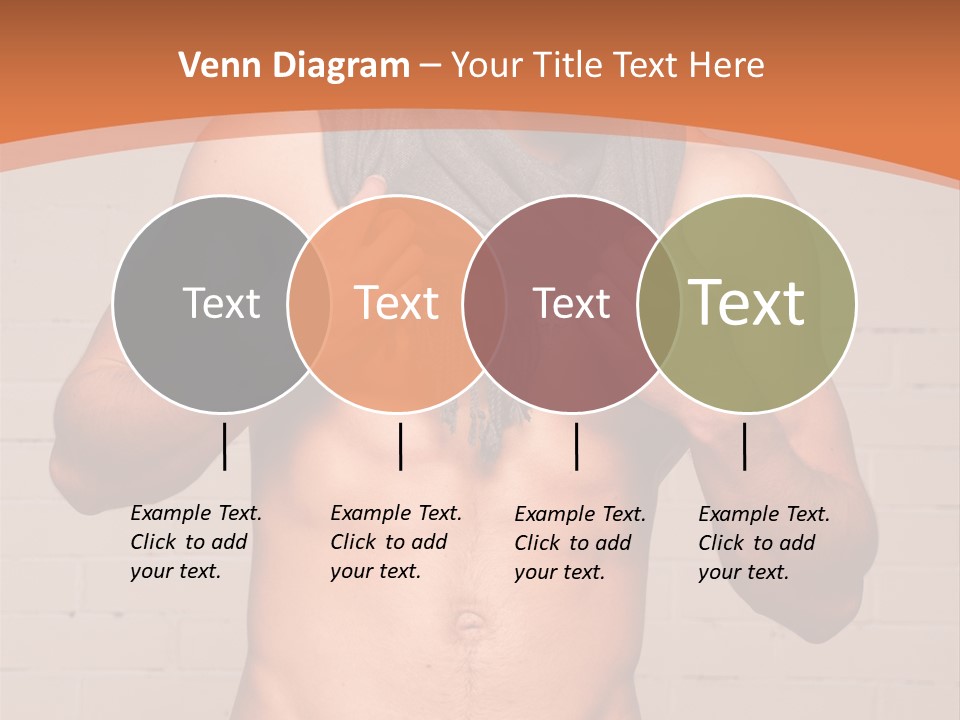 Scarf Male Model PowerPoint Template