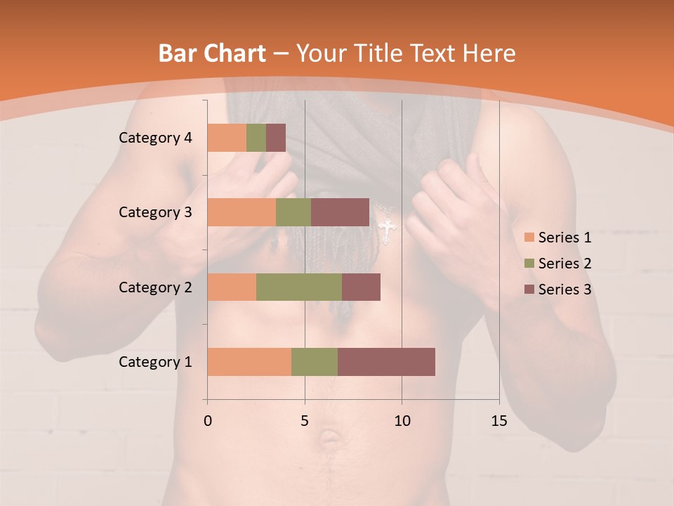 Scarf Male Model PowerPoint Template