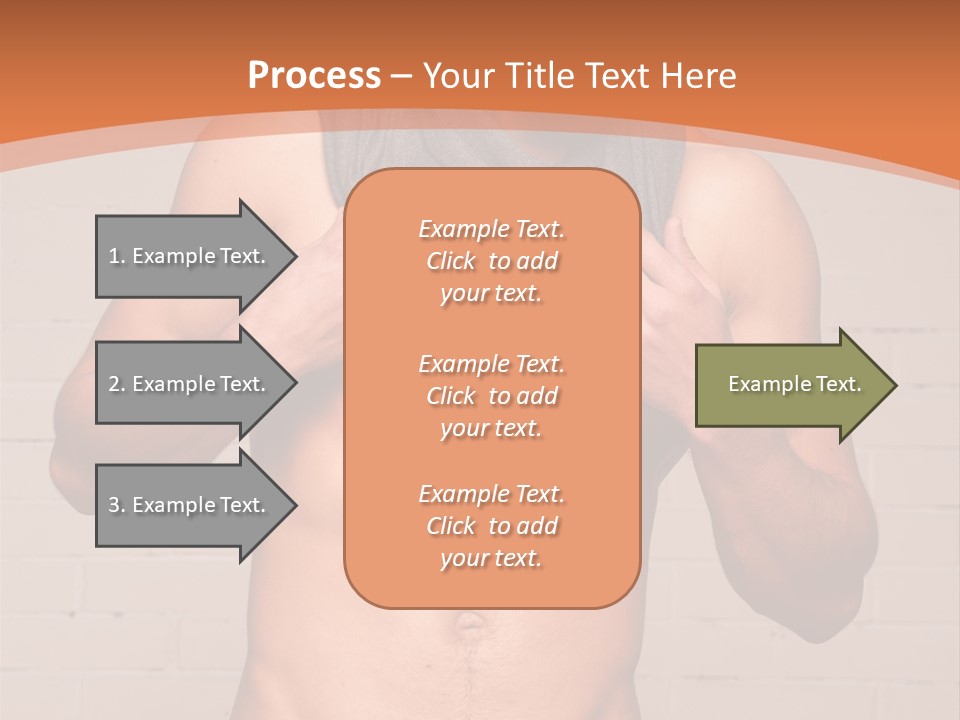 Scarf Male Model PowerPoint Template