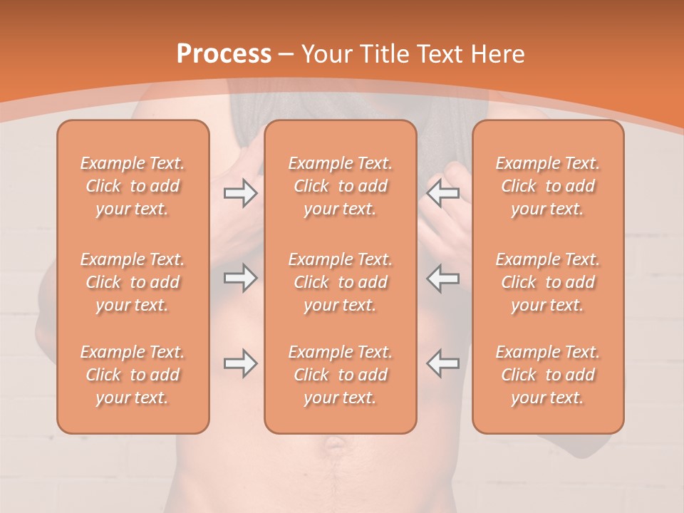Scarf Male Model PowerPoint Template
