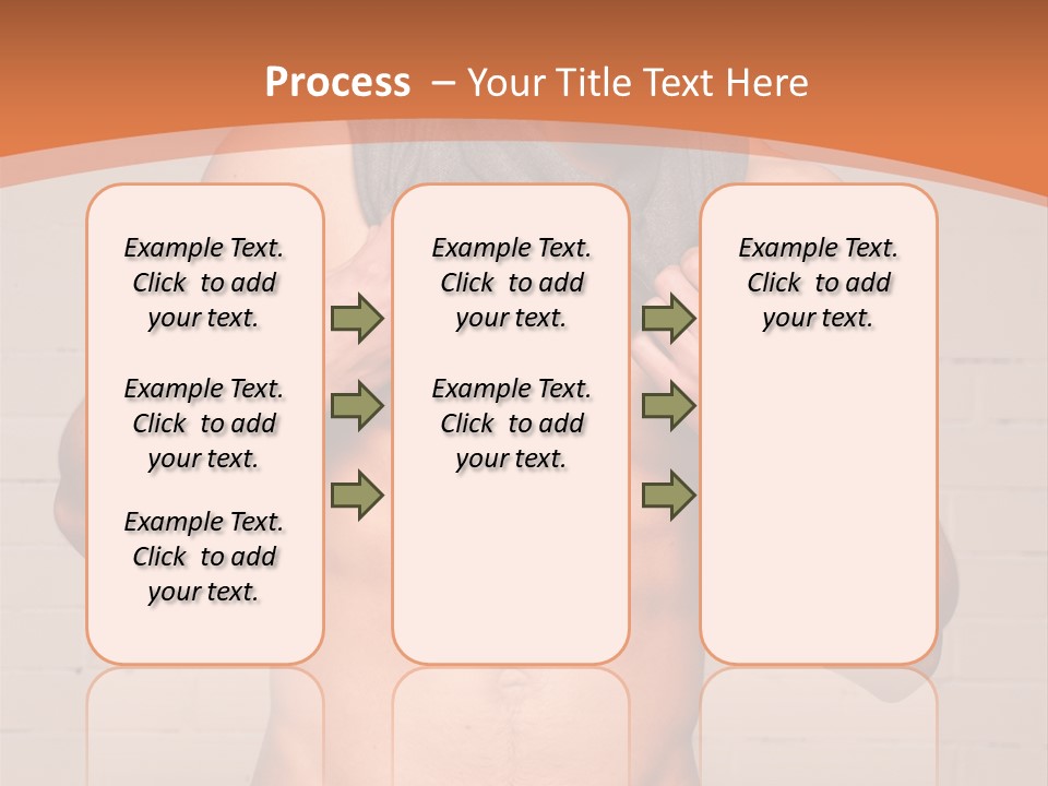 Scarf Male Model PowerPoint Template