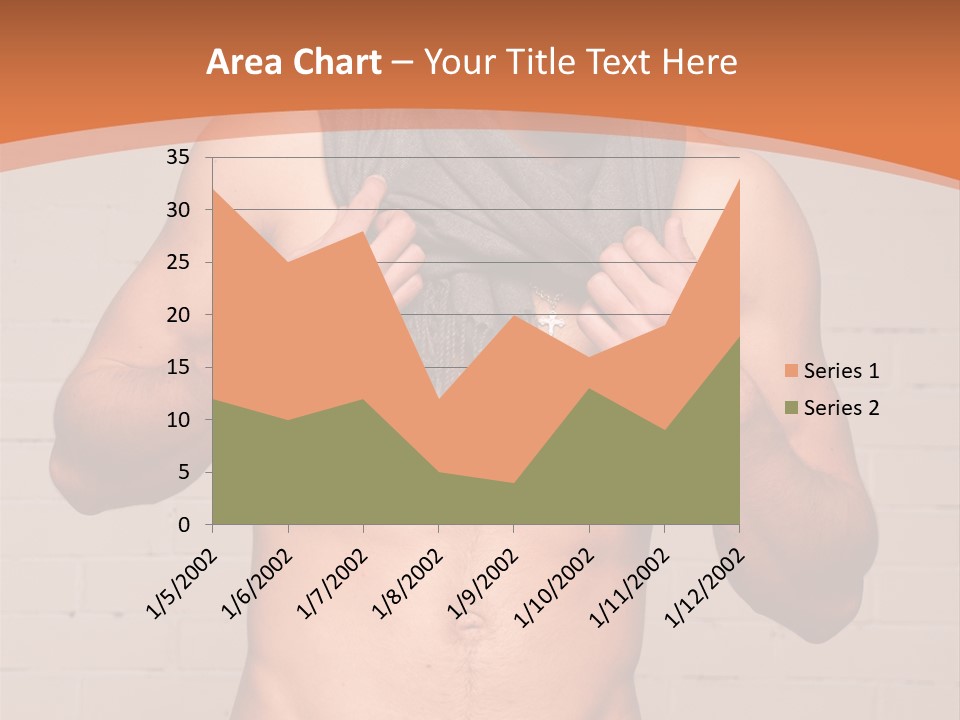 Scarf Male Model PowerPoint Template