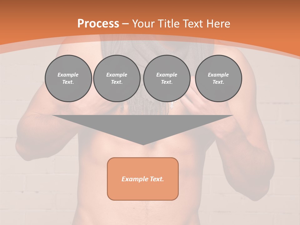 Scarf Male Model PowerPoint Template