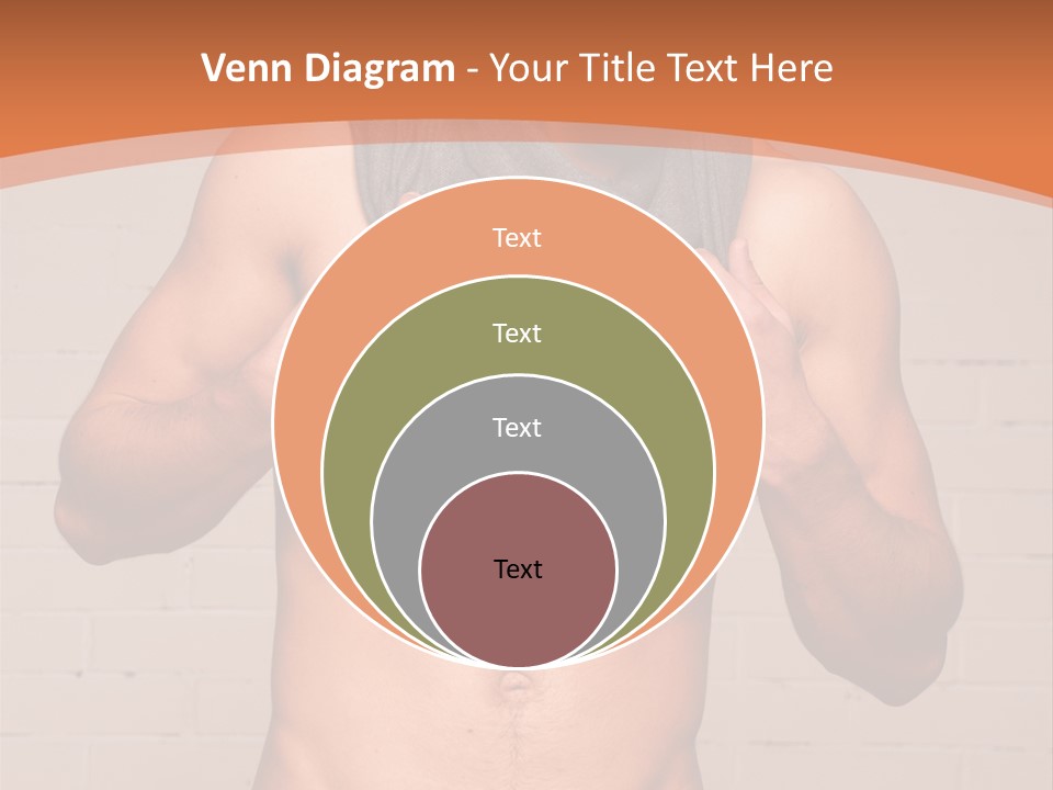 Scarf Male Model PowerPoint Template
