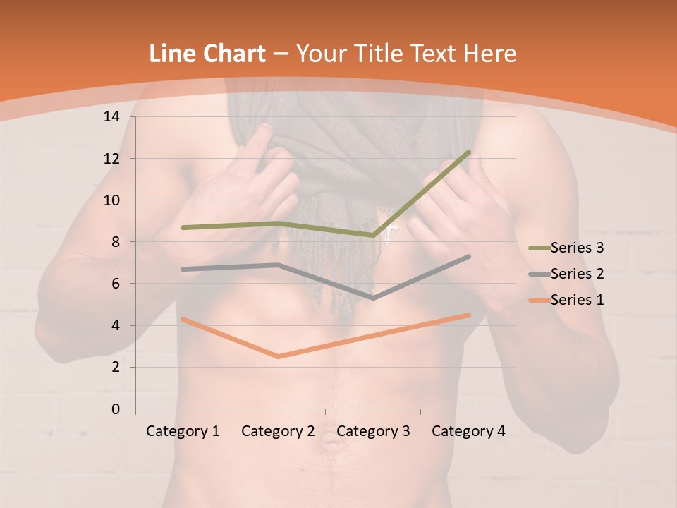 Scarf Male Model PowerPoint Template