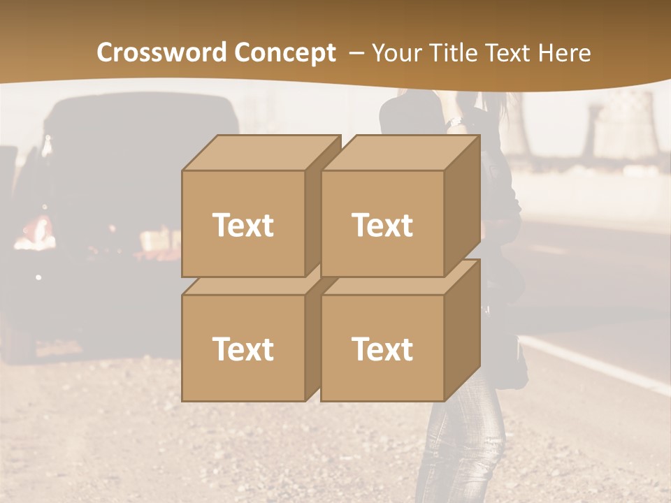 Broken Car PowerPoint Template