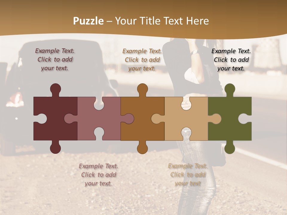 Broken Car PowerPoint Template