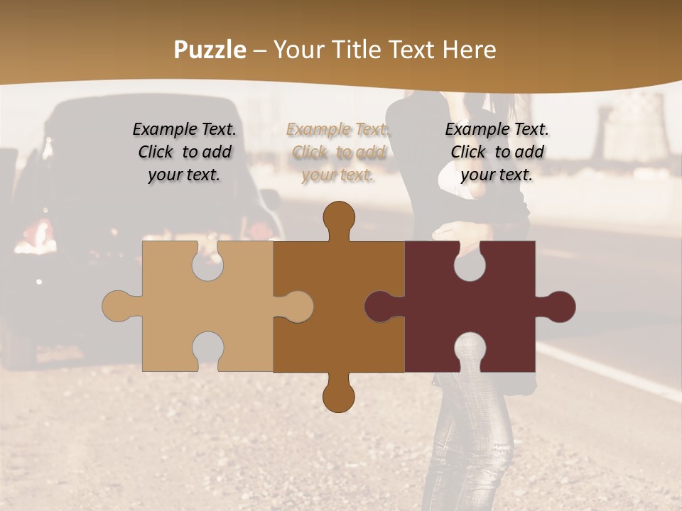 Broken Car PowerPoint Template