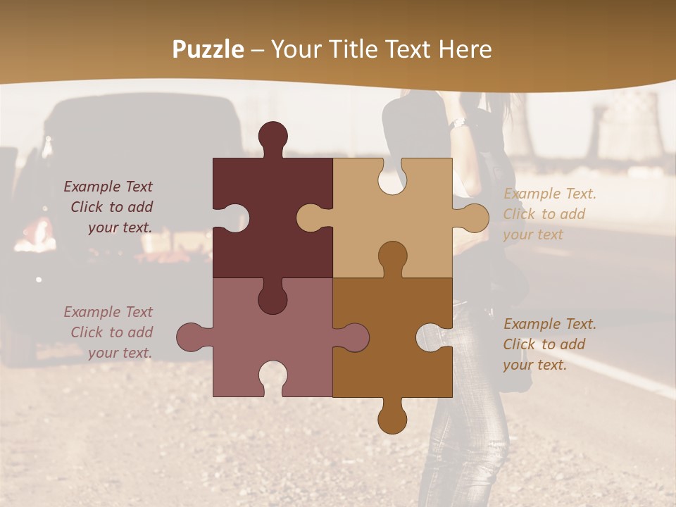 Broken Car PowerPoint Template