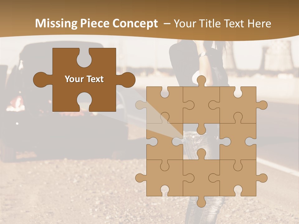 Broken Car PowerPoint Template