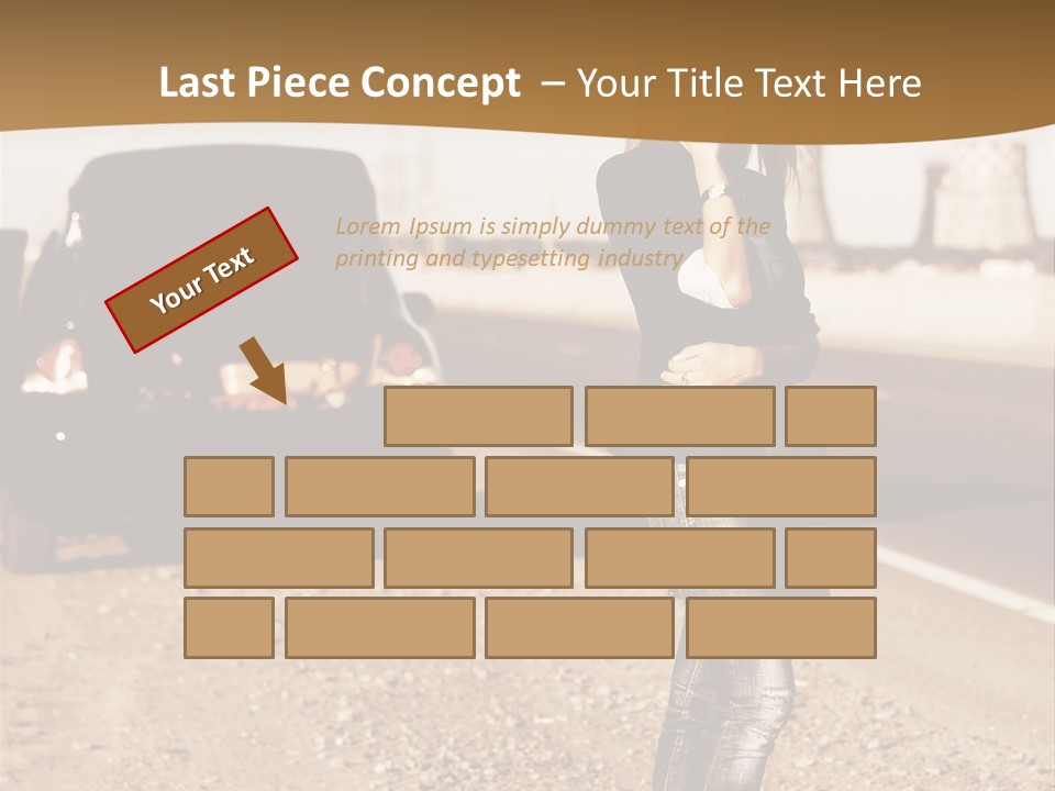 Broken Car PowerPoint Template