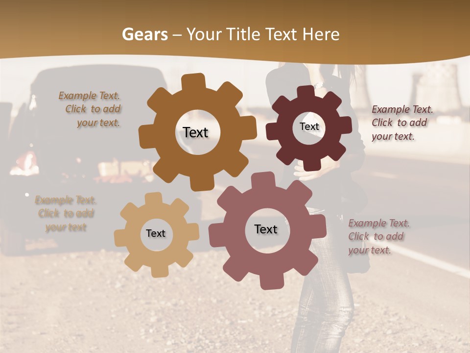 Broken Car PowerPoint Template