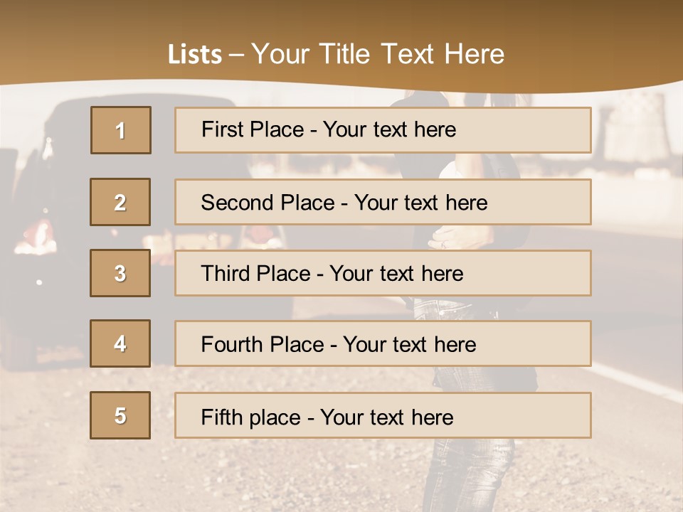 Broken Car PowerPoint Template