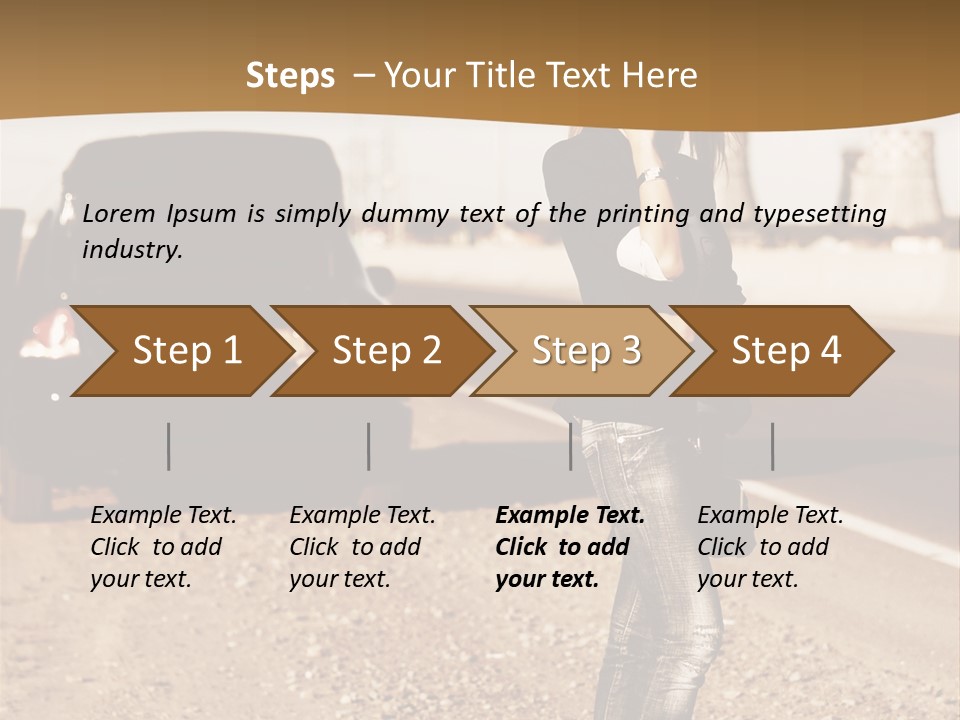 Broken Car PowerPoint Template