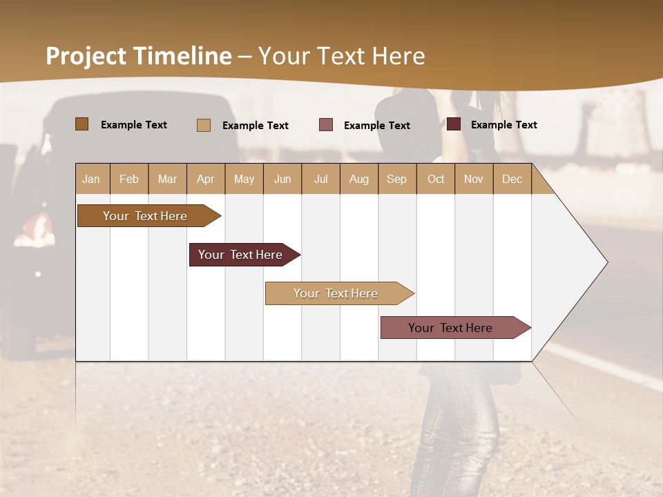 Broken Car PowerPoint Template