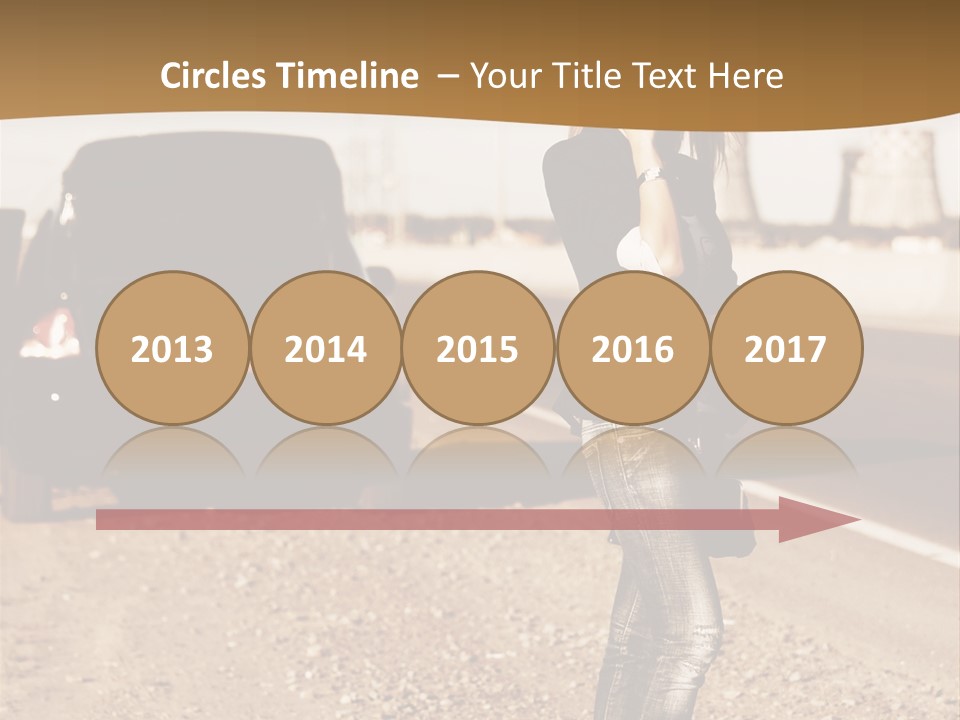 Broken Car PowerPoint Template