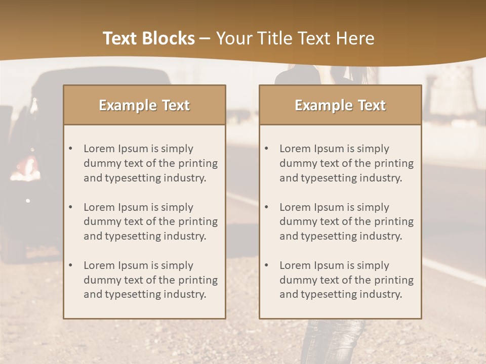 Broken Car PowerPoint Template