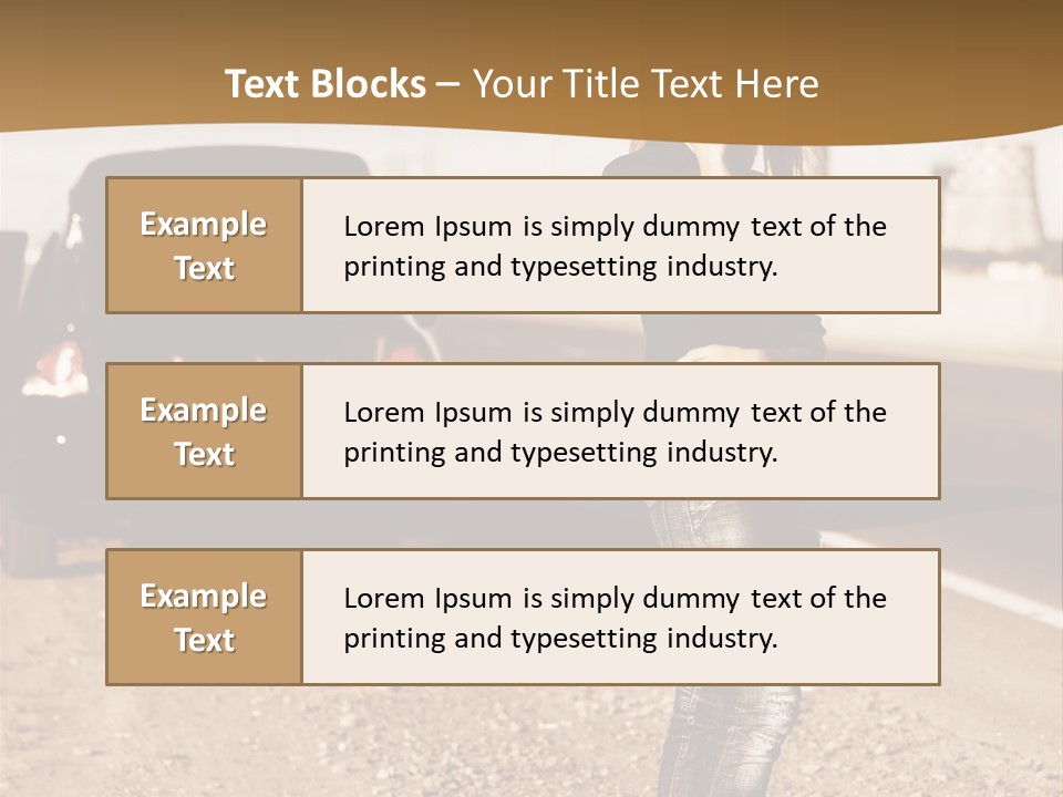 Broken Car PowerPoint Template