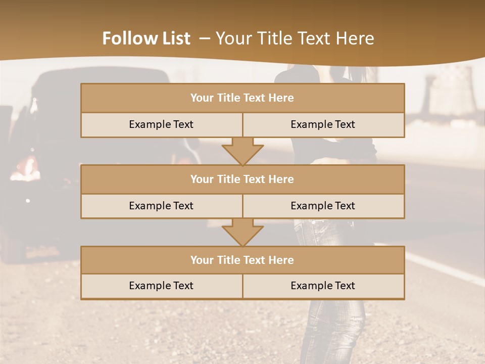 Broken Car PowerPoint Template