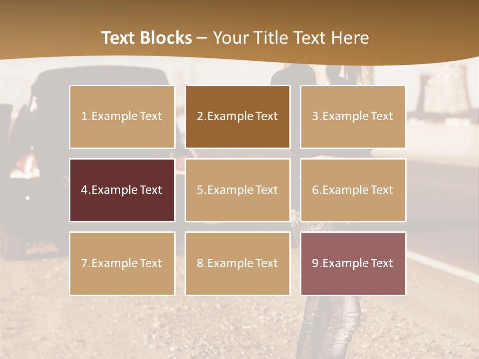 Broken Car PowerPoint Template