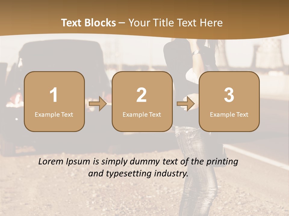 Broken Car PowerPoint Template