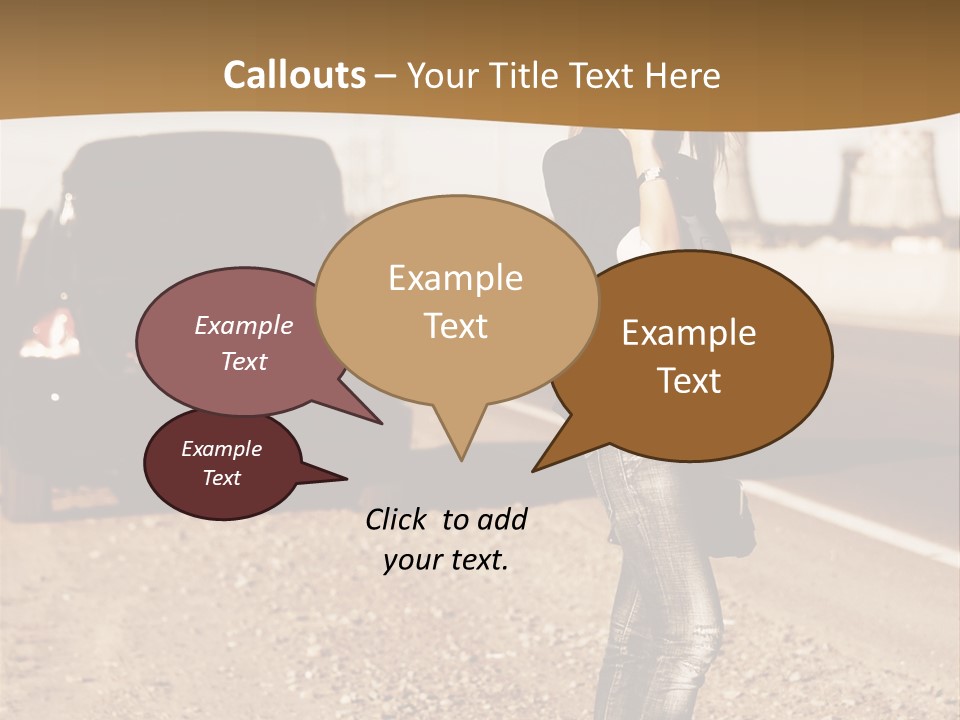 Broken Car PowerPoint Template