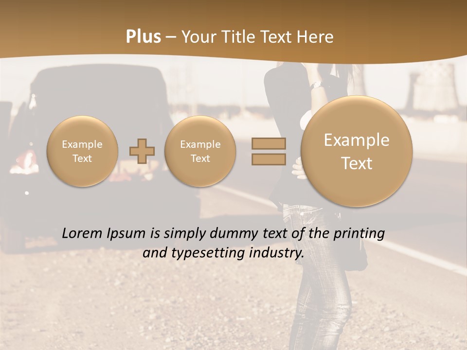 Broken Car PowerPoint Template