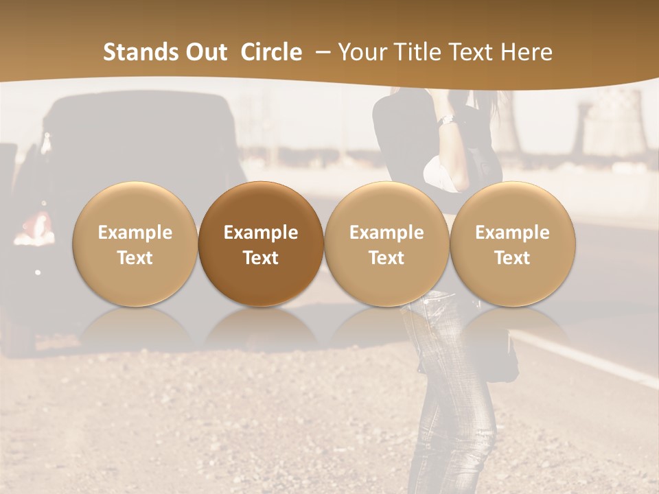 Broken Car PowerPoint Template