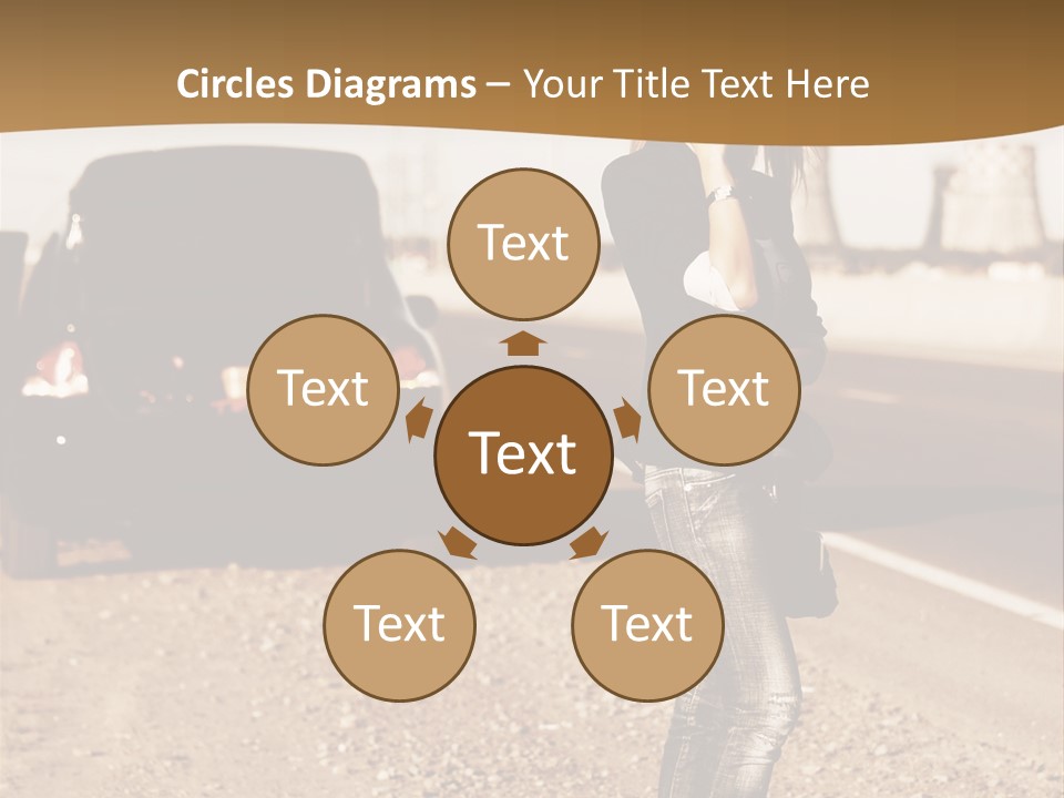 Broken Car PowerPoint Template