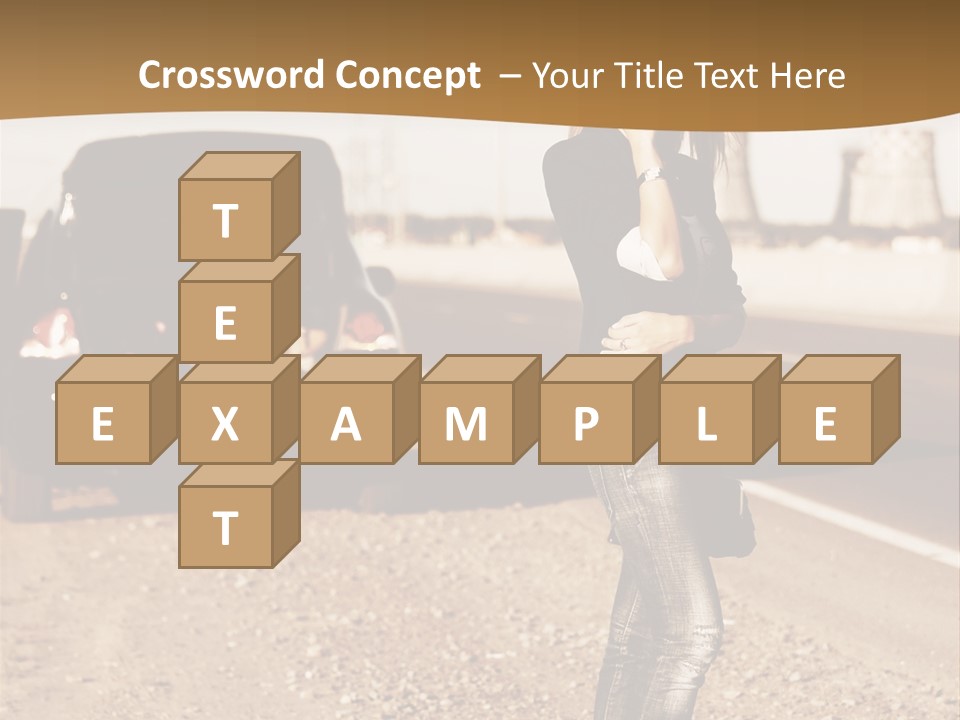 Broken Car PowerPoint Template