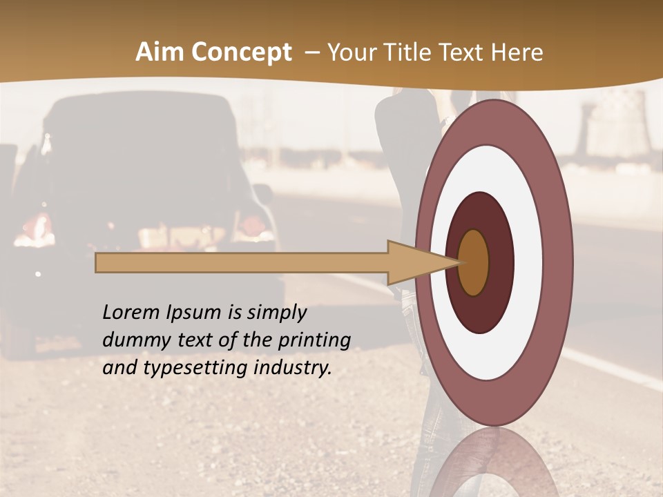 Broken Car PowerPoint Template