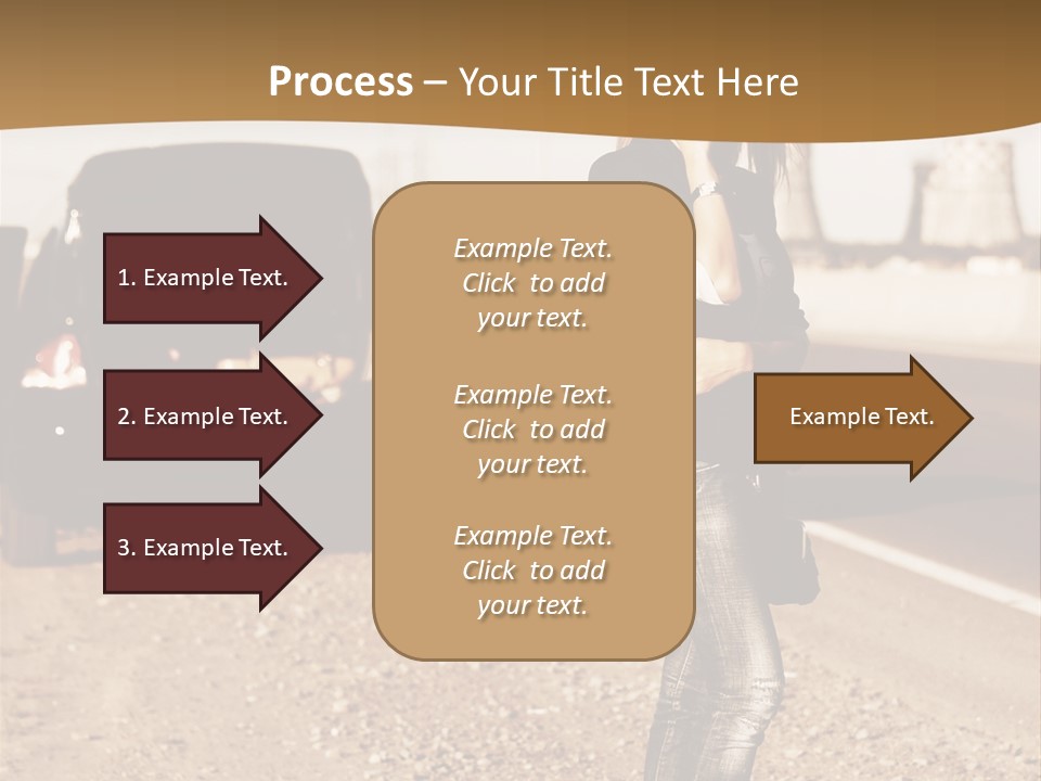 Broken Car PowerPoint Template
