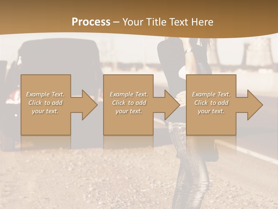 Broken Car PowerPoint Template
