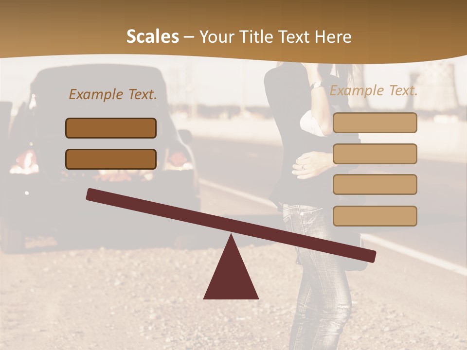 Broken Car PowerPoint Template