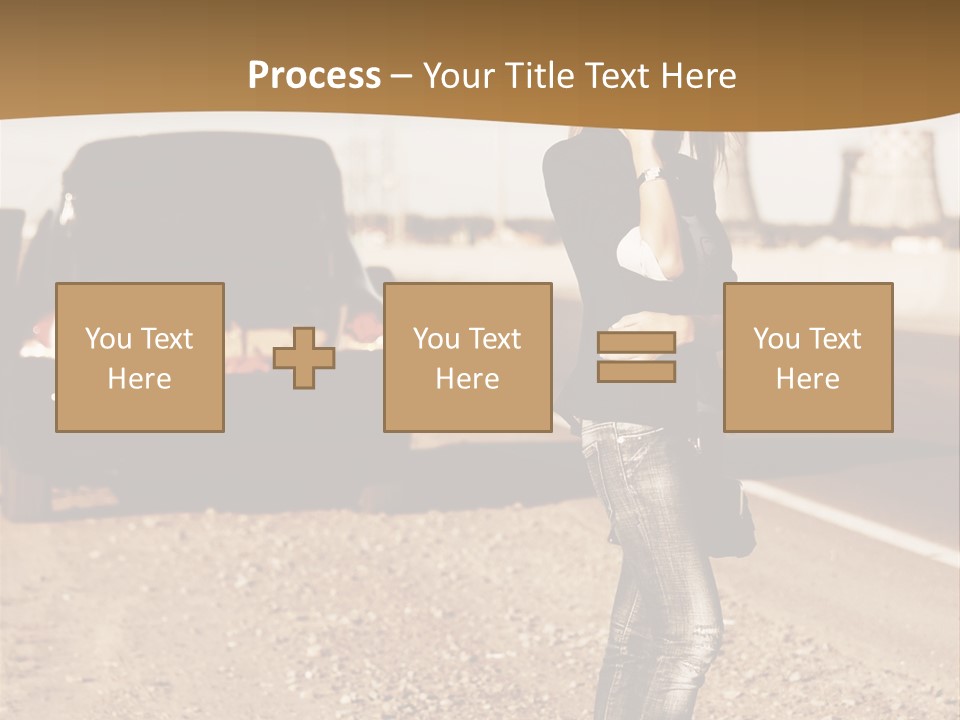 Broken Car PowerPoint Template