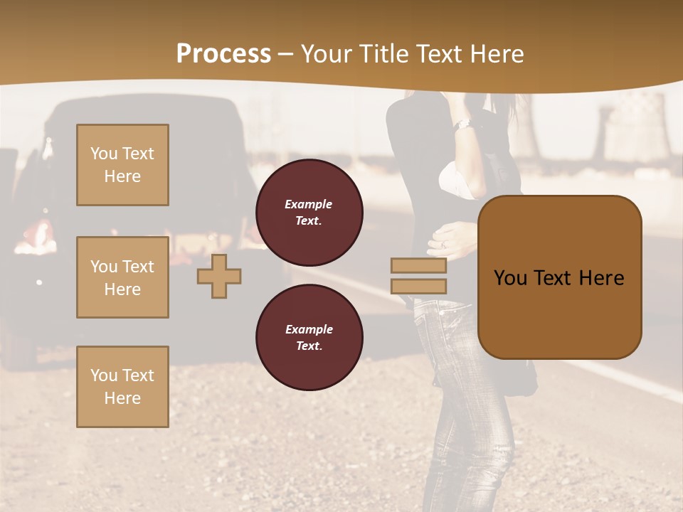Broken Car PowerPoint Template