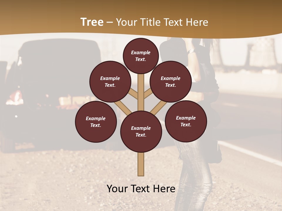 Broken Car PowerPoint Template