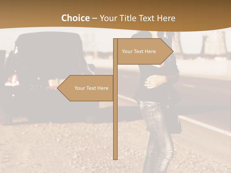 Broken Car PowerPoint Template