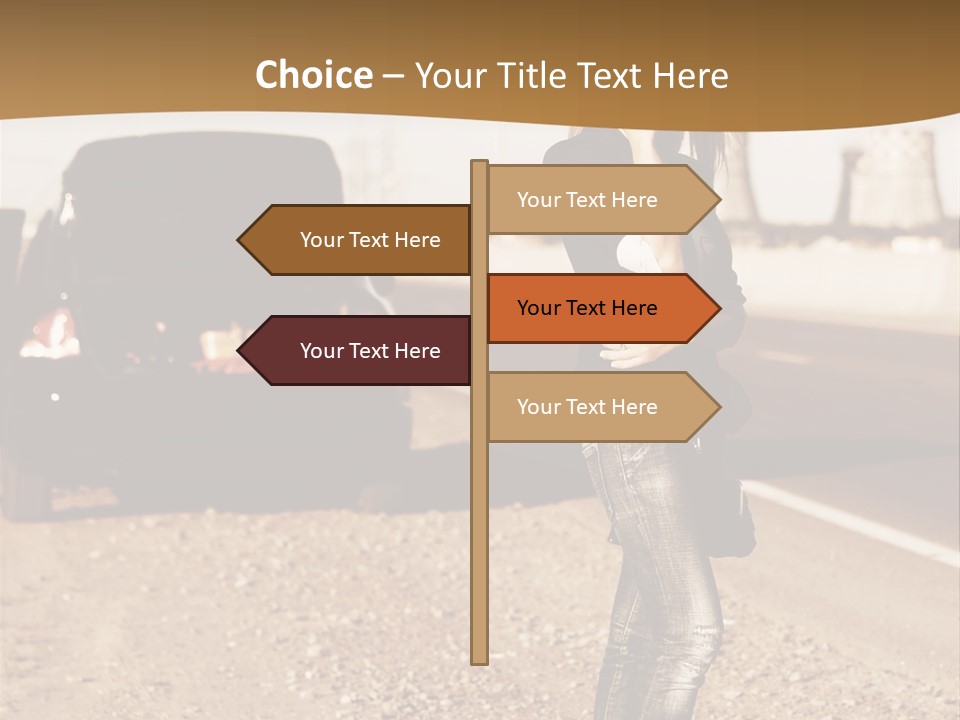Broken Car PowerPoint Template