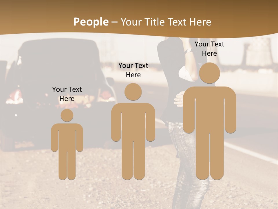 Broken Car PowerPoint Template