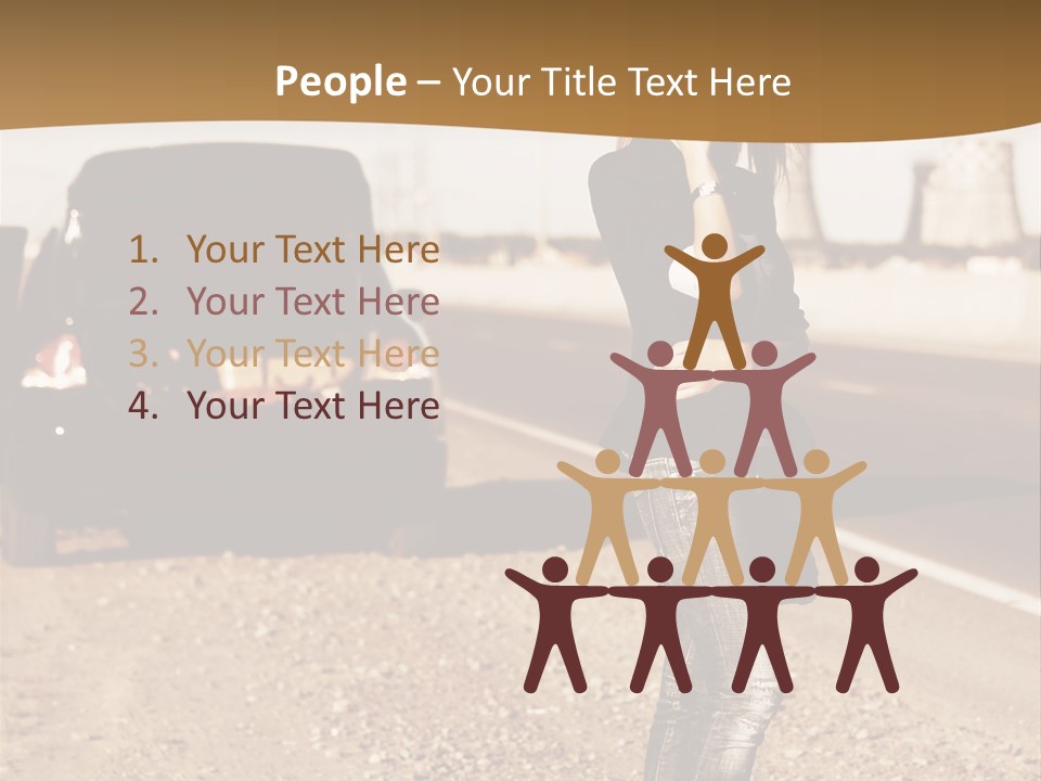 Broken Car PowerPoint Template