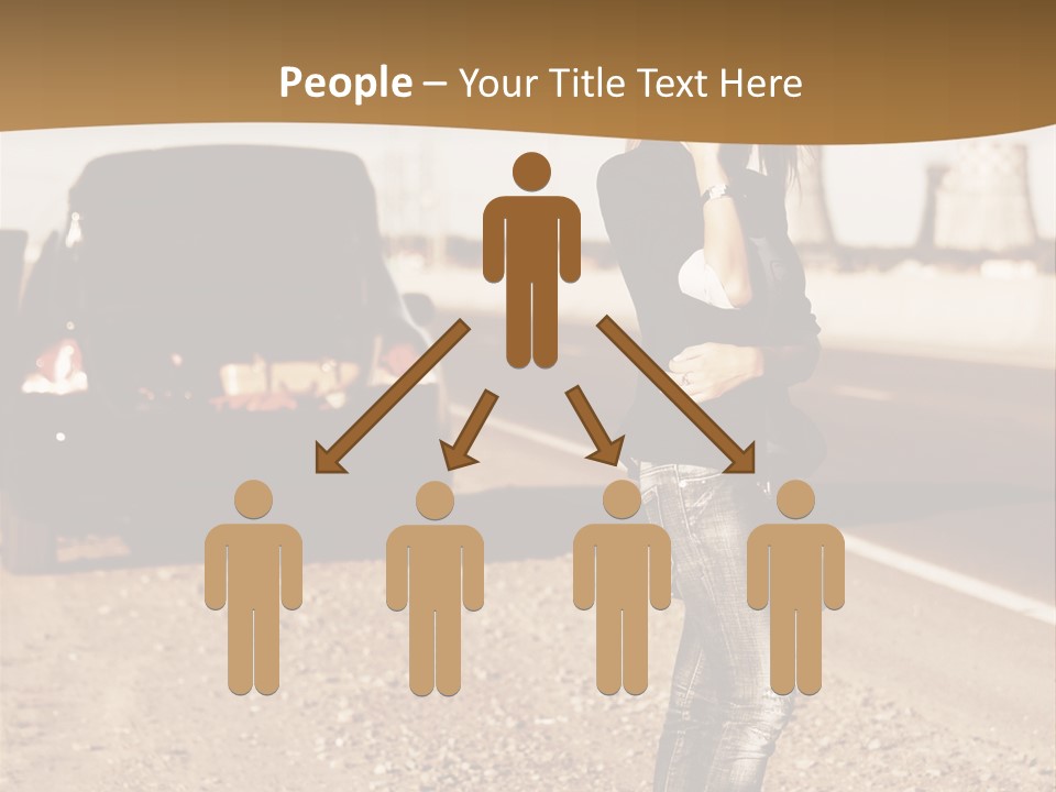 Broken Car PowerPoint Template