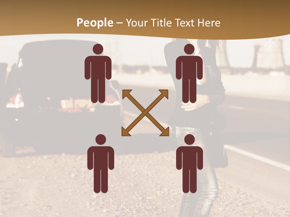 Broken Car PowerPoint Template