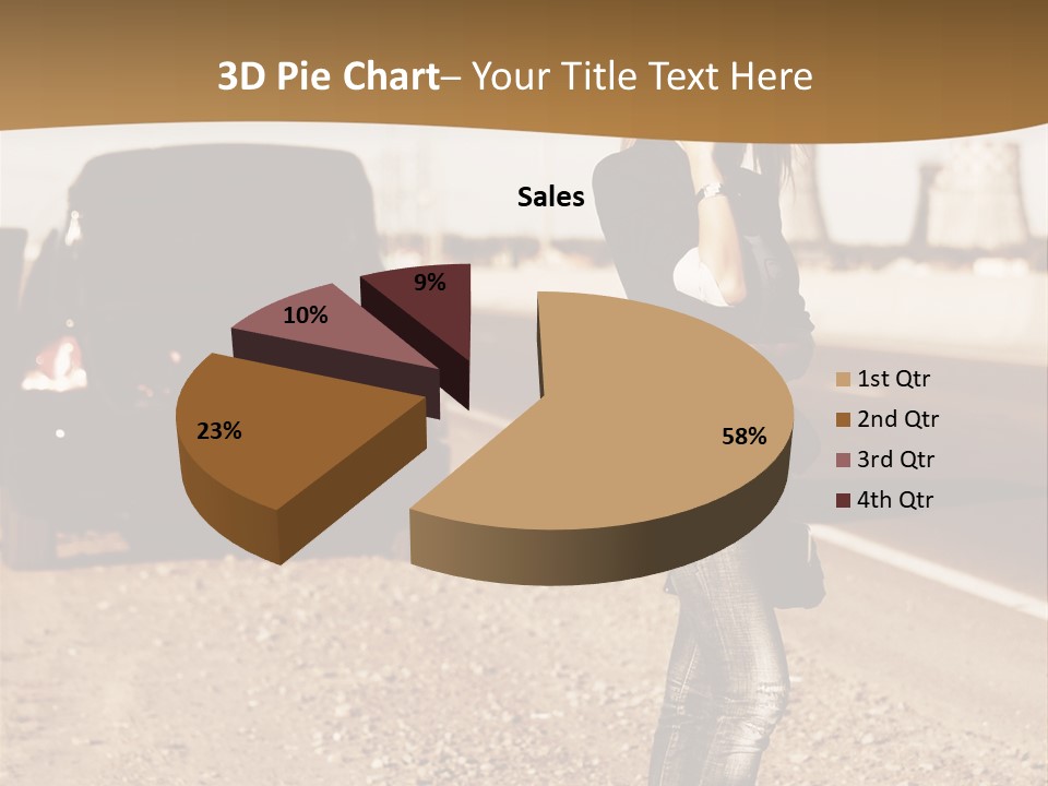 Broken Car PowerPoint Template