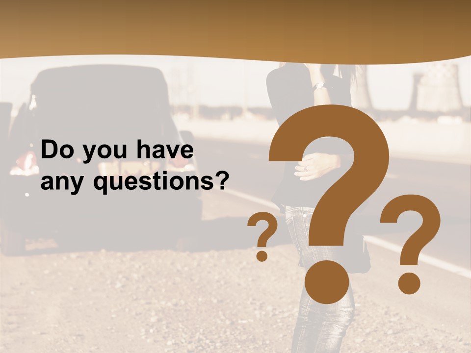 Broken Car PowerPoint Template