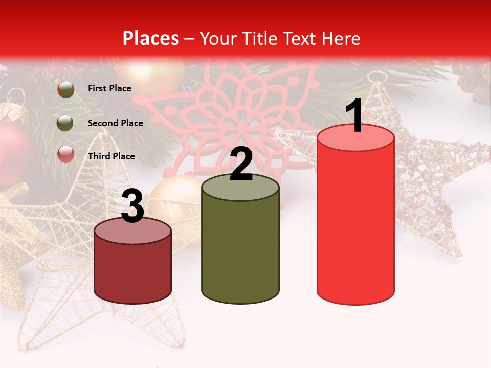 Christmas Decorations For Borders PowerPoint Template
