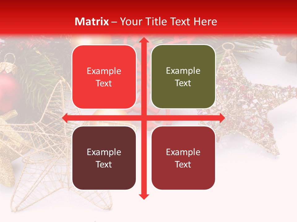 Christmas Decorations For Borders PowerPoint Template