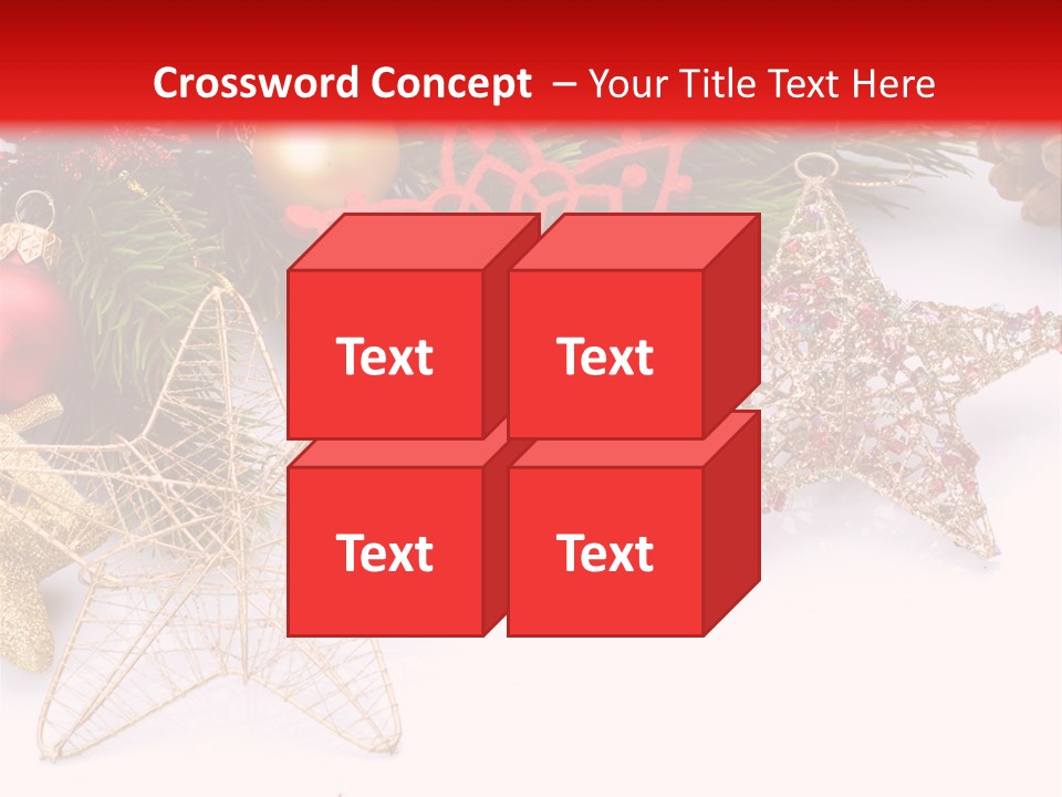 Christmas Decorations For Borders PowerPoint Template