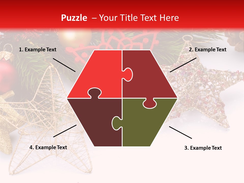 Christmas Decorations For Borders PowerPoint Template