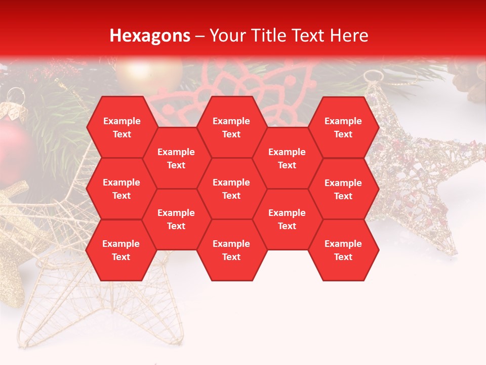 Christmas Decorations For Borders PowerPoint Template